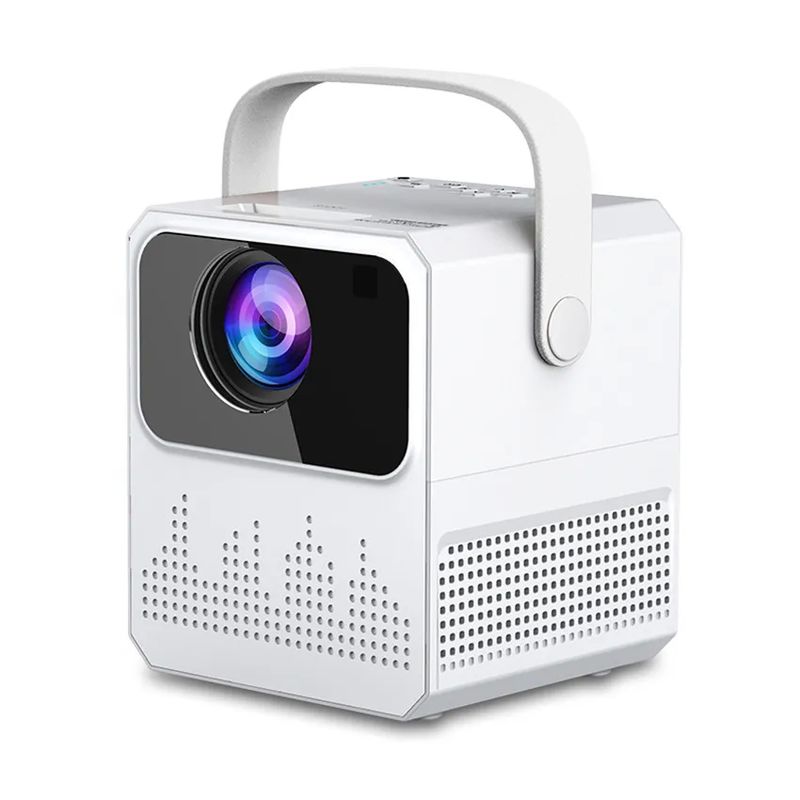 4K LCD T2 Mini Projector 3.5mm Ses Projeksiyon Uzaklığı 1.2-3.8m