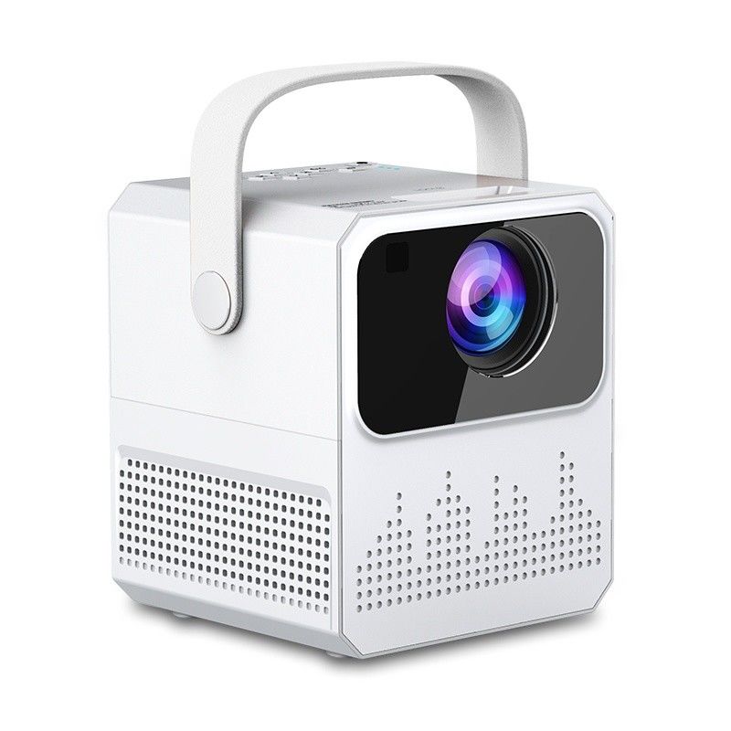 4K LCD T2 Mini Projector 3.5mm Ses Projeksiyon Uzaklığı 1.2-3.8m