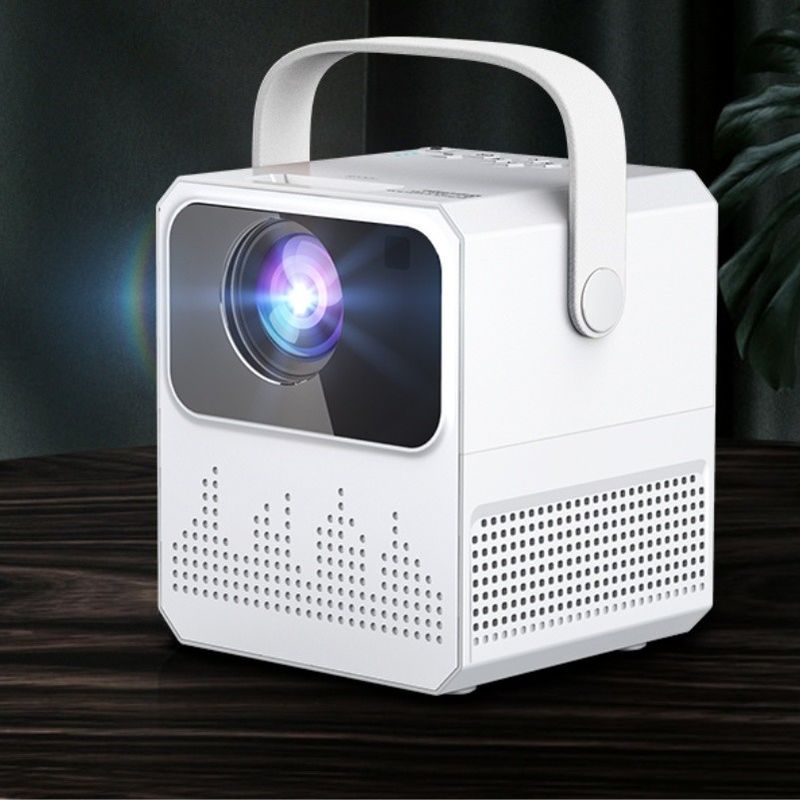 4K LCD T2 Mini Projector 3.5mm Ses Projeksiyon Uzaklığı 1.2-3.8m