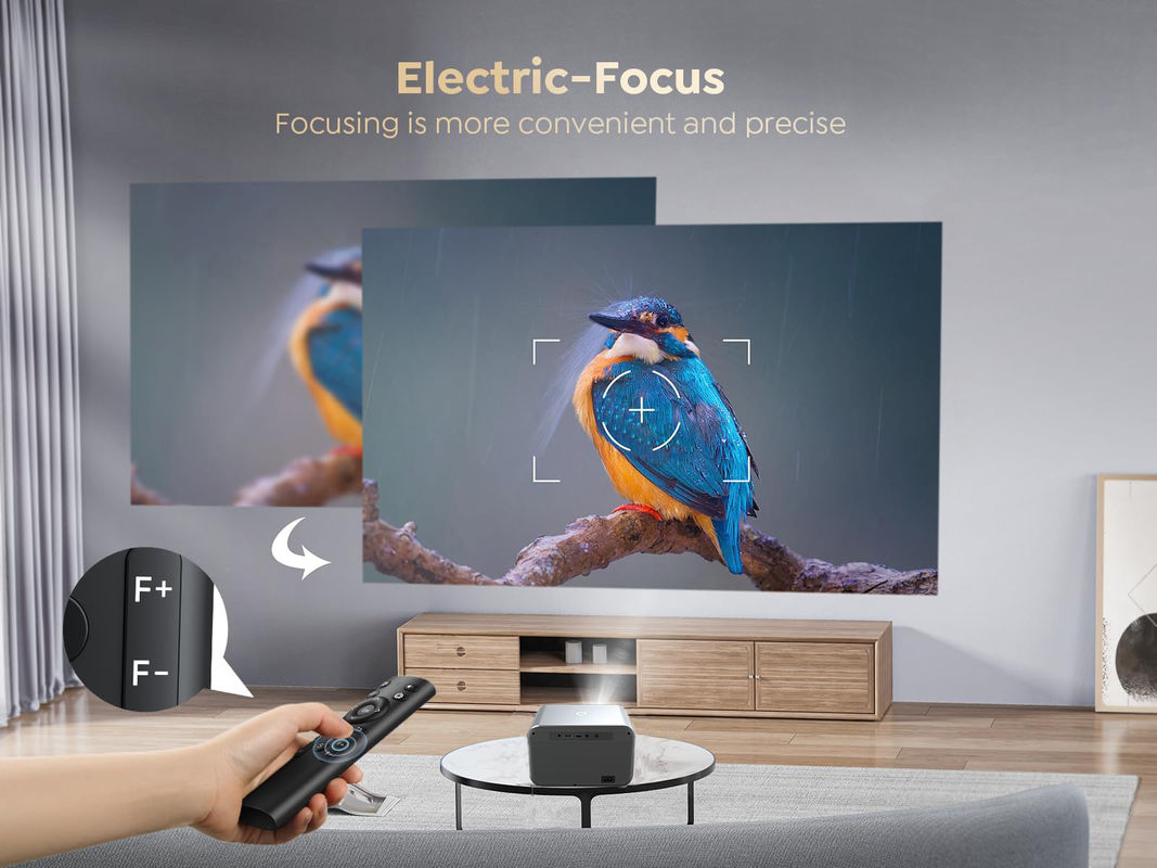 Android 9.0 Yeni Ürün Elektrik Odaklama LED+LCD HDMI Projeksiyon 200 lumen