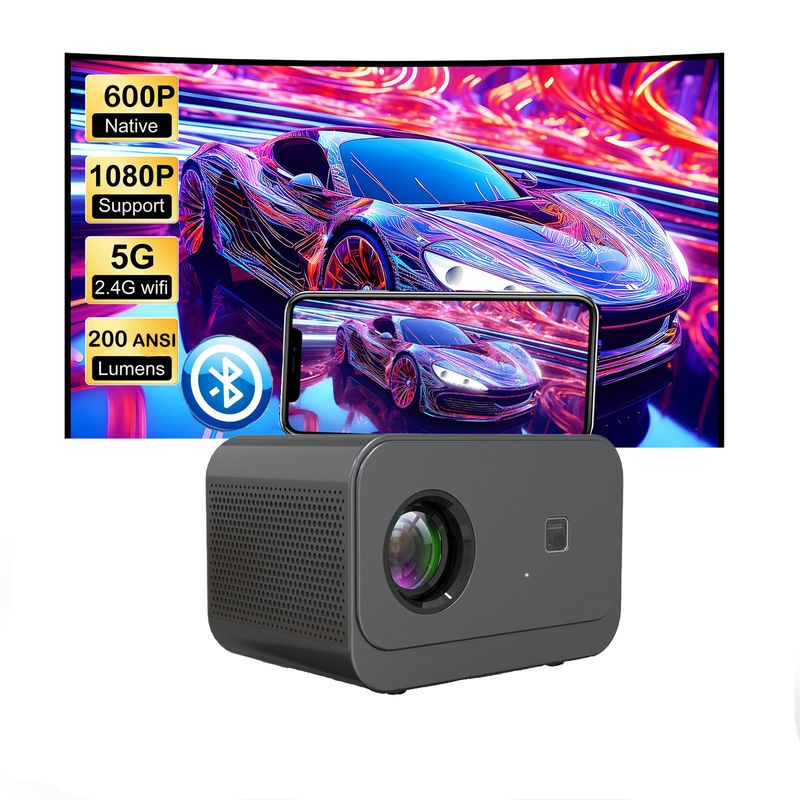 1024*600P Yeni Ürün Elektrik Fokusu LED+LCD HDMI Projector 200 lumen Ev İçin