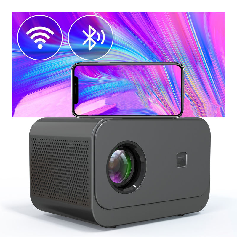 Ön projeksiyon 1024*600P Yeni Ürün Elektrik Fokusu LED+LCD HDMI Akıllı Projektor