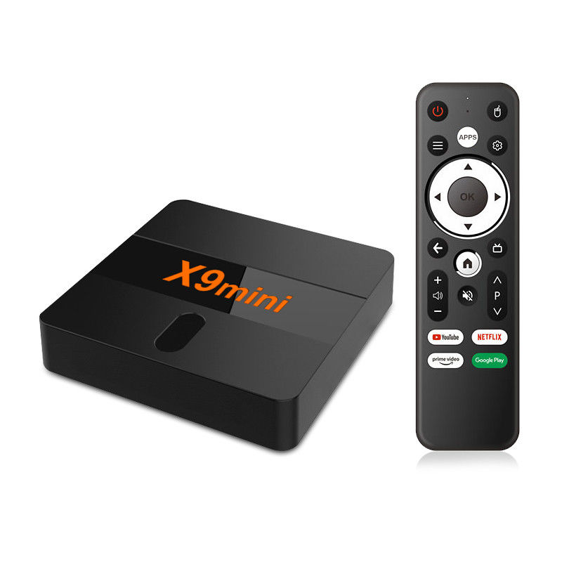 Android 9.0 TV Box Sesli IR Uzaktan Kumanda 1GB/8GB Akıllı Uygulama Destek