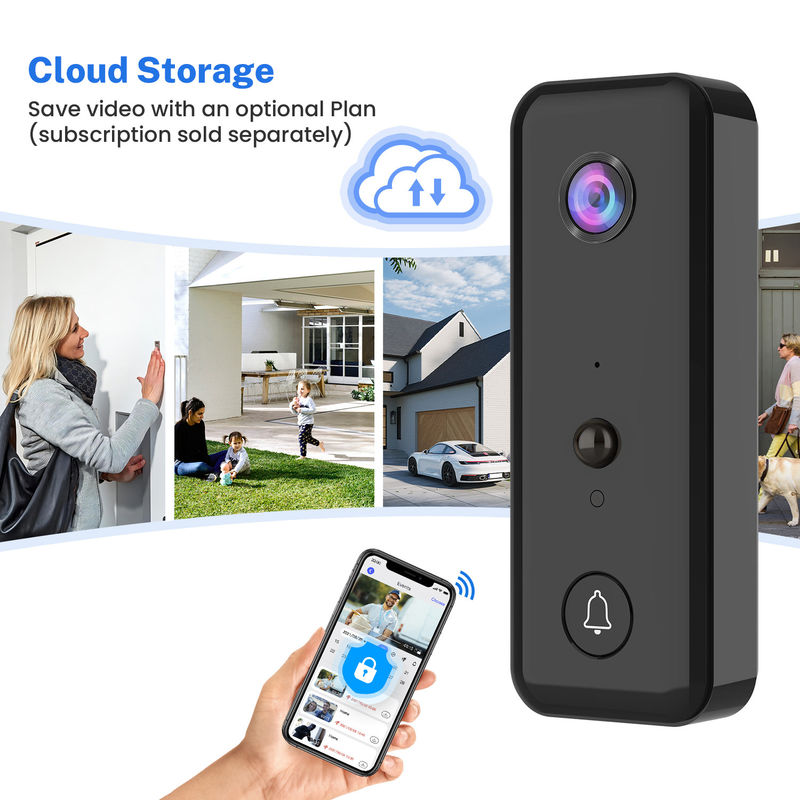 Akıllı Wifi Görsel Kapı Zili H9 Mobil Telefon Uzaktan Kullanımlı, Kablosuz Wifi Ağı, Villa Daireleri İçin Uygulama Destek