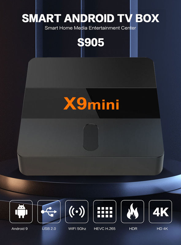 Yeni Android TV Kutusu Android 9 ATV WIFI BT4.X 1G/8G En iyi Fiyat Ses uzaktan kumandası olan Atv Kutusu X9mini