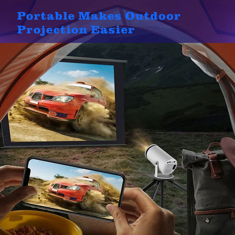 Taşınabilir LCD HY300 1280*720P Native çözünürlüğü 2.4G/5G/BT4 ile projektör.1