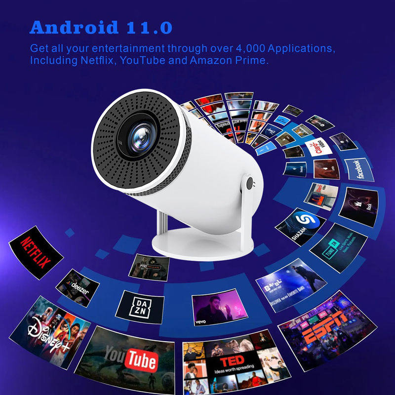 Mini LED Projector HY300 2.69 inç LCD TFT ekranı ile hafif